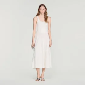 Rhinestone knit maxi dress