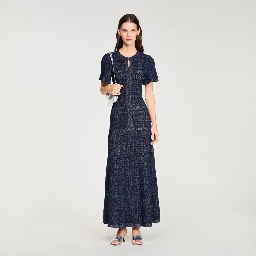 Rhinestone knit maxi dress Rhinestone knit maxi dress