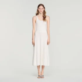 Rhinestone knit maxi dress