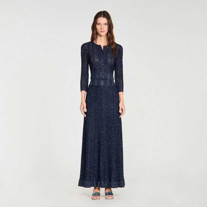 Rhinestone knit maxi skirt Rhinestone knit maxi skirt