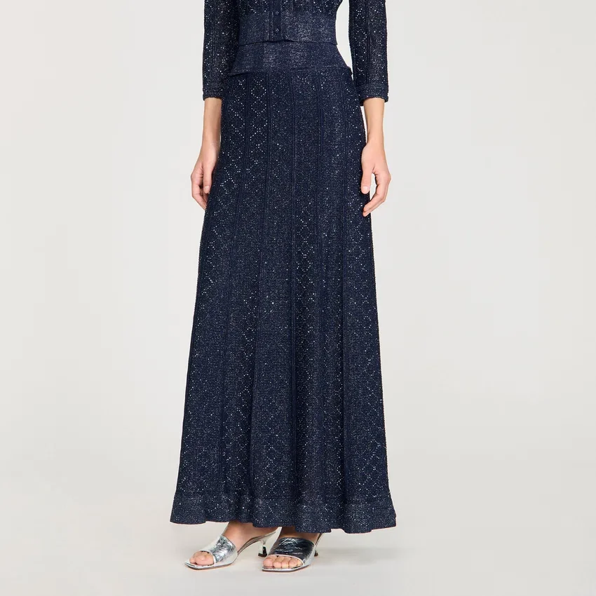 Rhinestone knit maxi skirt Rhinestone knit maxi skirt