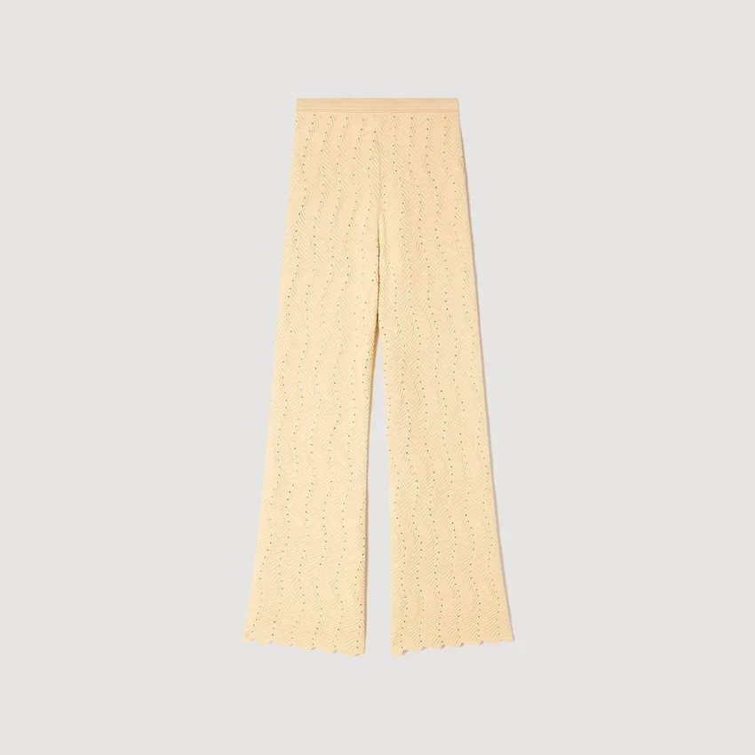 Rhinestone knit trousers Rhinestone knit trousers