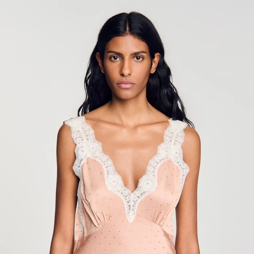 Rhinestone lingerie-style dress Rhinestone lingerie-style dress