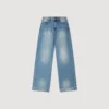 Rhinestone straight-leg jeans Rhinestone straight-leg jeans