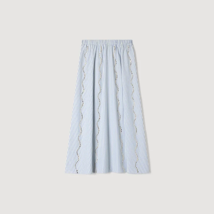 Rhinestone striped maxi skirt Rhinestone striped maxi skirt