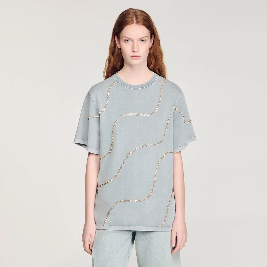 Rhinestone T-shirt Rhinestone T-shirt