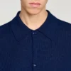 Rib knit cardigan