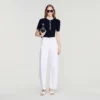 Ribbed button placket knit top Ribbed button placket knit top
