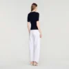 Ribbed button placket knit top Ribbed button placket knit top
