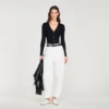 Ribbed cardigan with fancy buttons Ribbed cardigan with fancy buttons