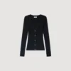 Ribbed cardigan with fancy buttons Ribbed cardigan with fancy buttons