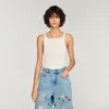 Ribbed vest top