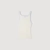 Ribbed vest top