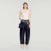 Ribbed vest top with lace Ribbed vest top with lace