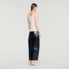 Ribbed vest top with lace Ribbed vest top with lace