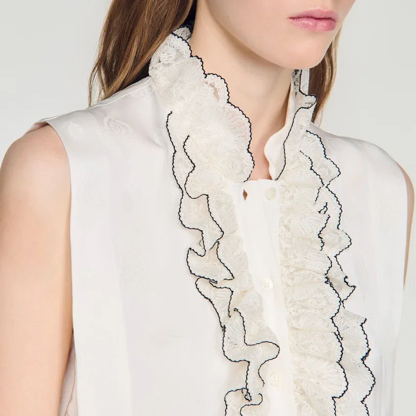 Ruffled collar shirt Ruffled collar shirt