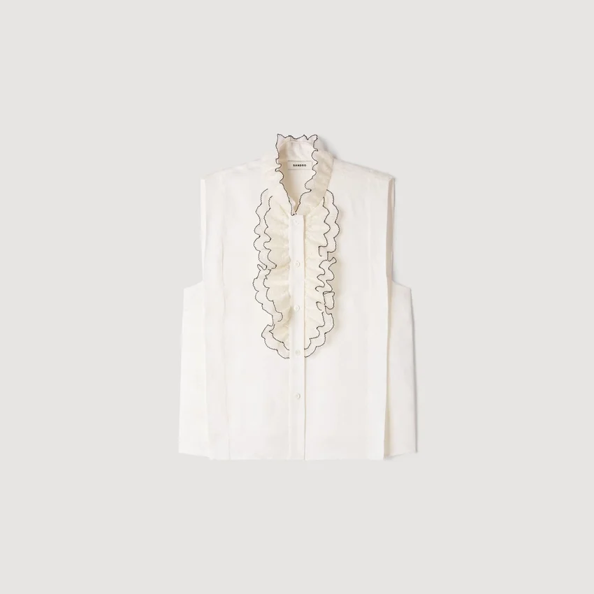 Ruffled collar shirt Ruffled collar shirt
