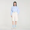 Ruffled cotton shirt Ruffled cotton shirt