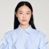 Ruffled cotton shirt Ruffled cotton shirt