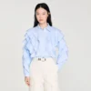Ruffled cotton shirt Ruffled cotton shirt