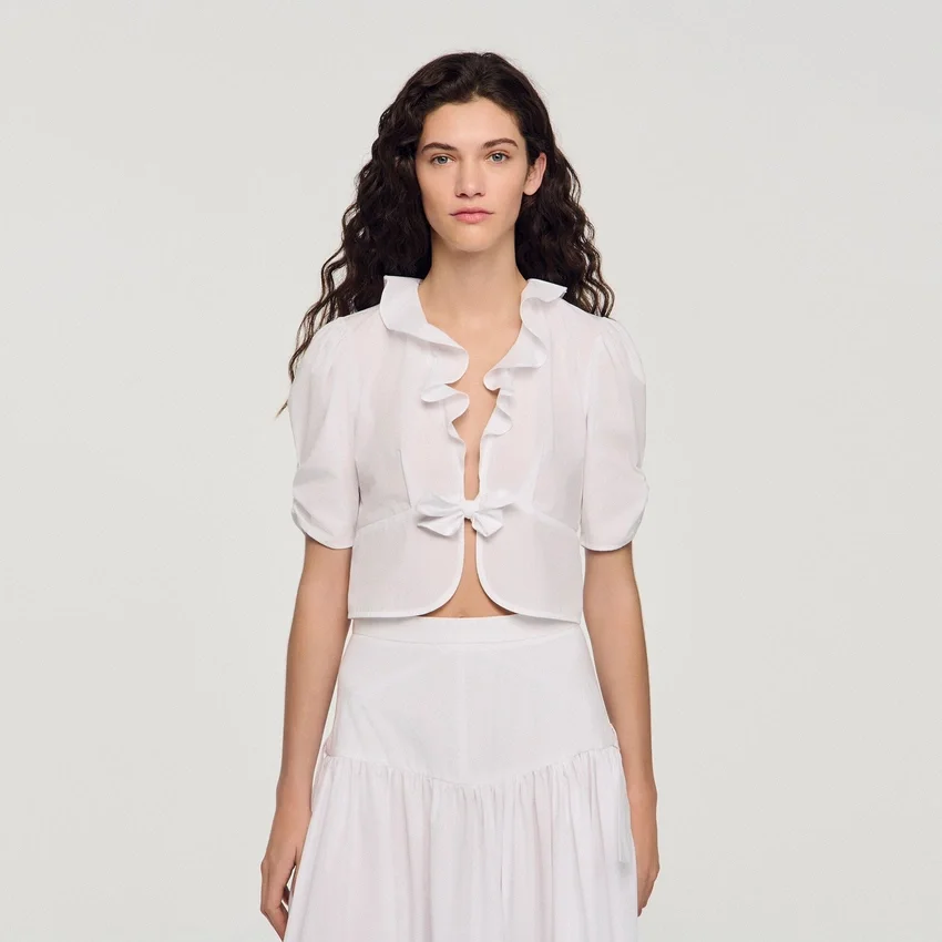 Ruffled crop top Ruffled crop top