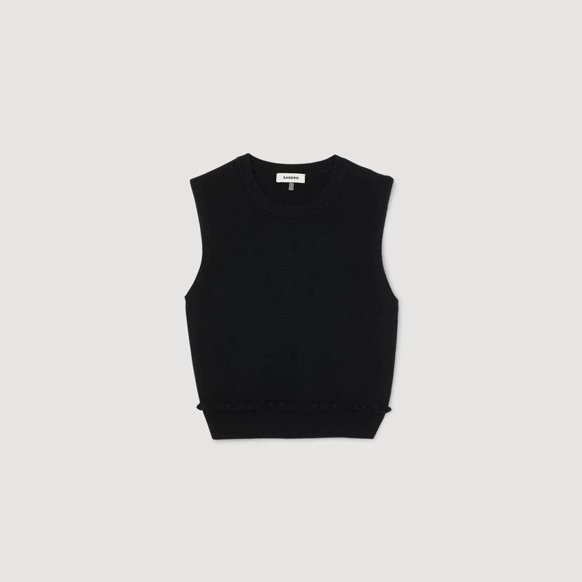 Ruffled cropped sweater Ruffled cropped sweater