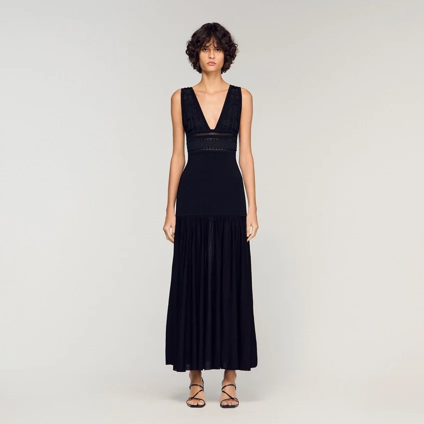 Ruffled knit maxi dress Ruffled knit maxi dress