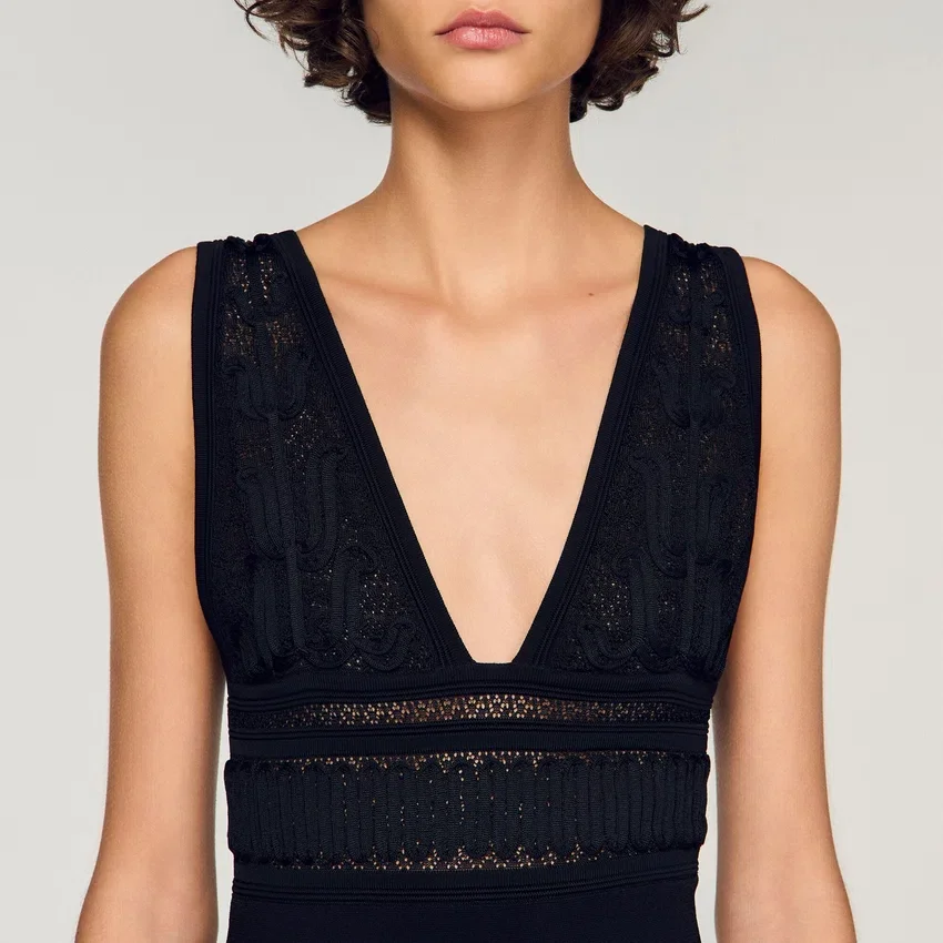 Ruffled knit maxi dress Ruffled knit maxi dress