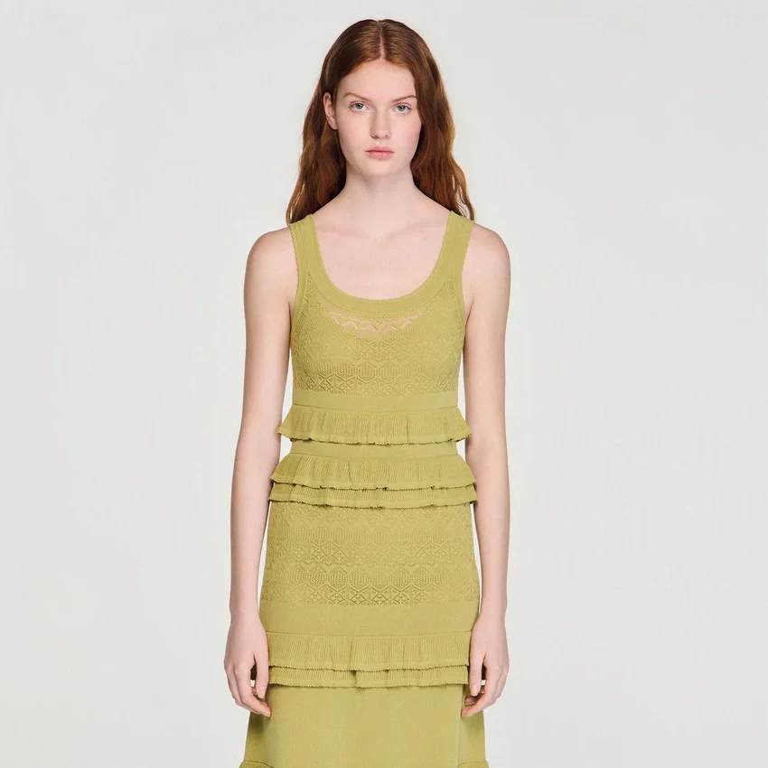 Ruffled knit maxi dress Ruffled knit maxi dress