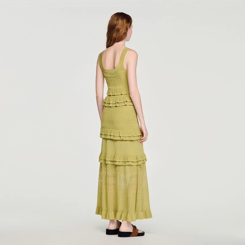 Ruffled knit maxi dress Ruffled knit maxi dress