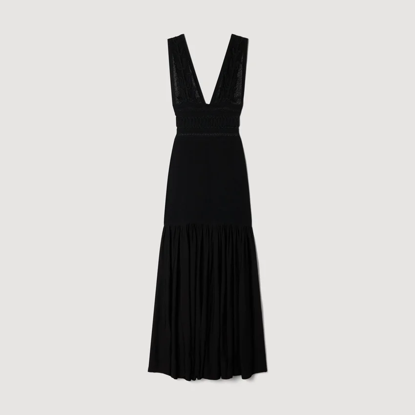 Ruffled knit maxi dress Ruffled knit maxi dress