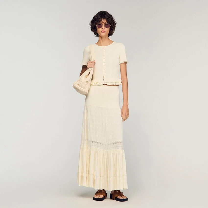 Ruffled knit top Ruffled knit top