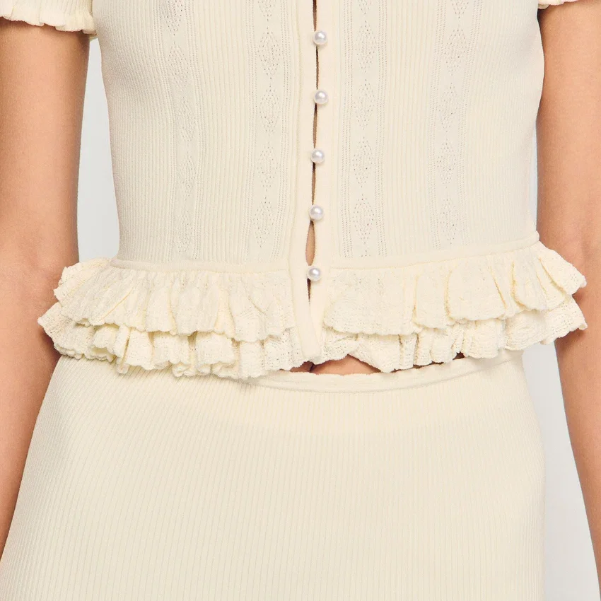 Ruffled knit top Ruffled knit top