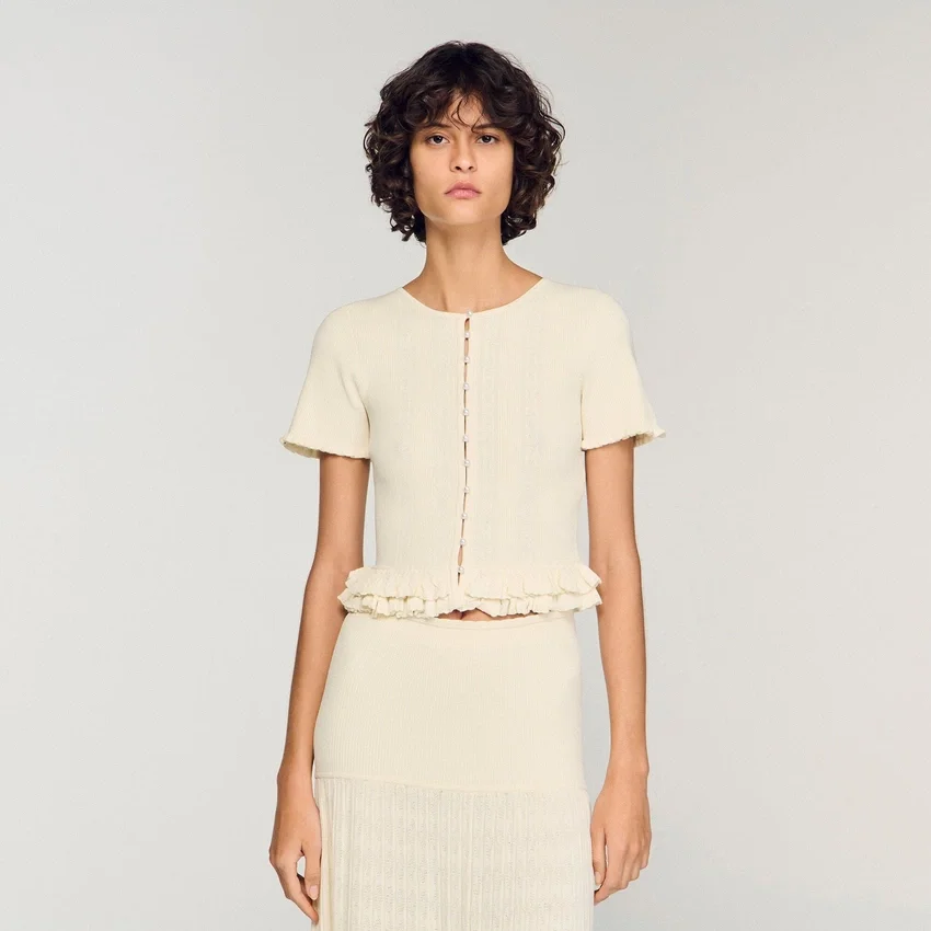 Ruffled knit top Ruffled knit top