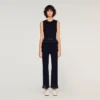 Ruffled knit trousers Ruffled knit trousers