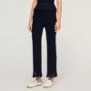 Ruffled knit trousers Ruffled knit trousers