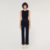 Ruffled ottoman knit top Ruffled ottoman knit top