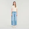 Ruffled rib knit shirt Ruffled rib knit shirt