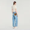 Ruffled rib knit shirt Ruffled rib knit shirt