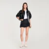 Ruffled skort with topstitching Ruffled skort with topstitching