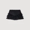 Ruffled skort with topstitching Ruffled skort with topstitching