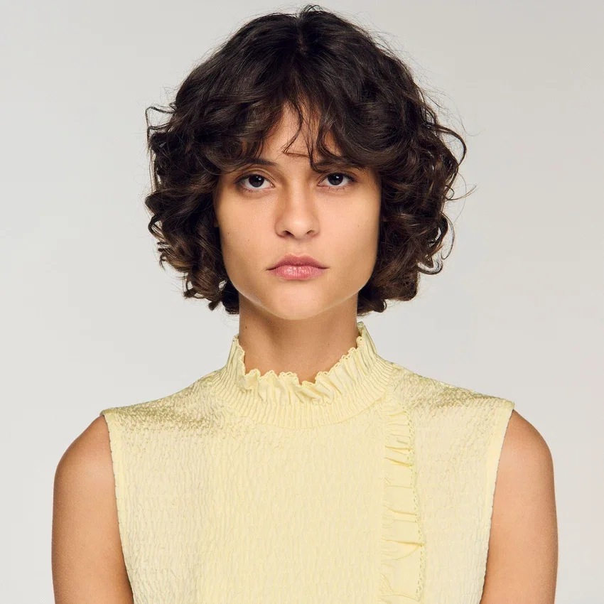 Ruffled smocked top Ruffled smocked top