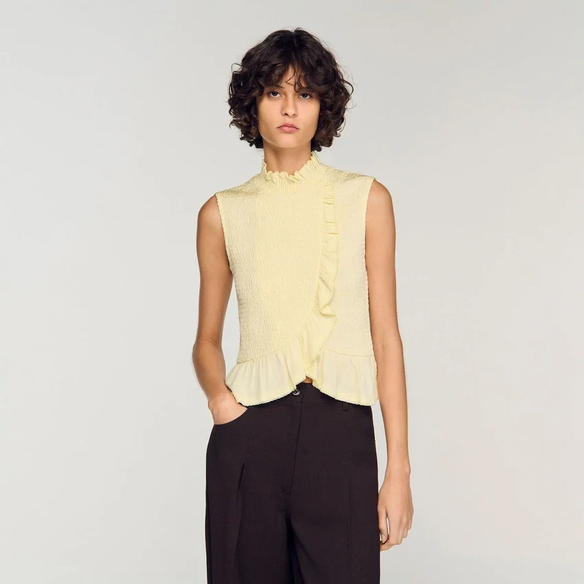 Ruffled smocked top Ruffled smocked top