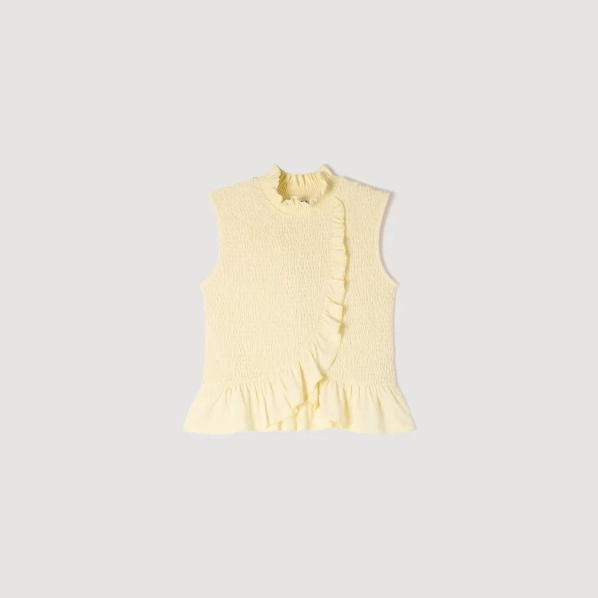 Ruffled smocked top Ruffled smocked top