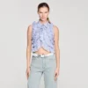 Ruffled striped shirt Ruffled striped shirt