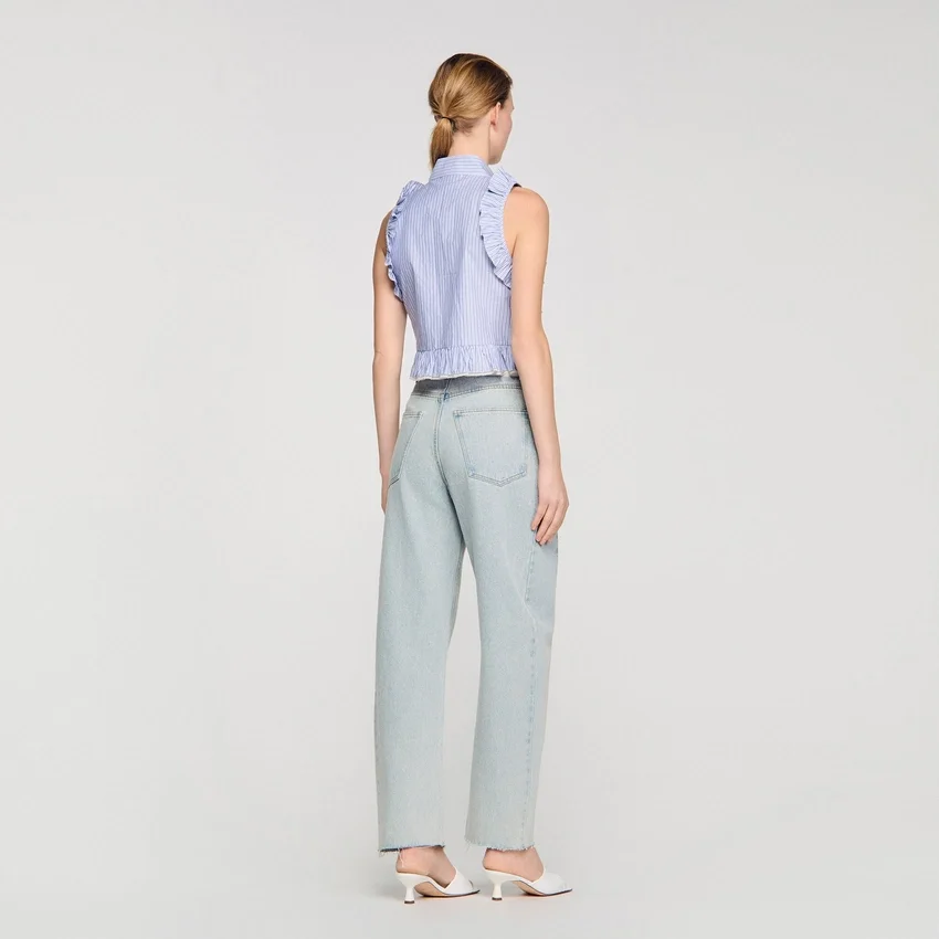 Ruffled striped shirt Ruffled striped shirt