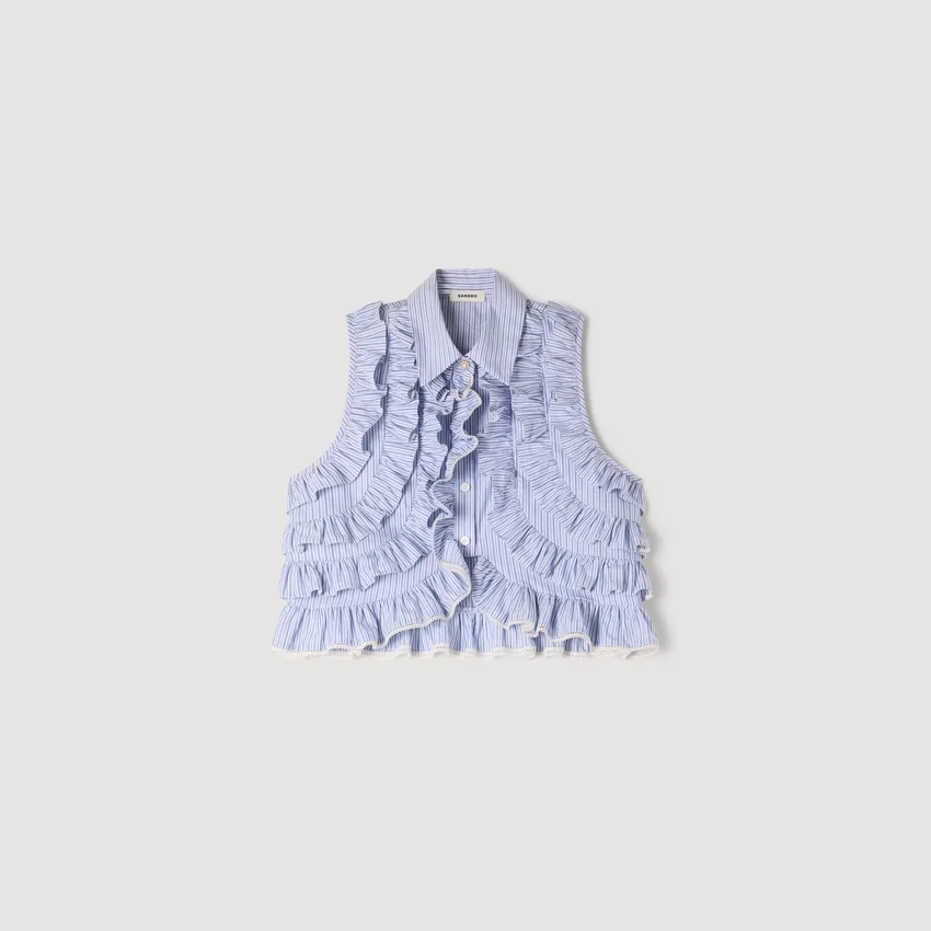 Ruffled striped shirt Ruffled striped shirt