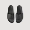 Sandals in reconstituted leather