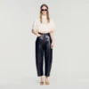 Satin cape-effect crop top Satin cape-effect crop top