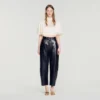 Satin cape-effect crop top Satin cape-effect crop top